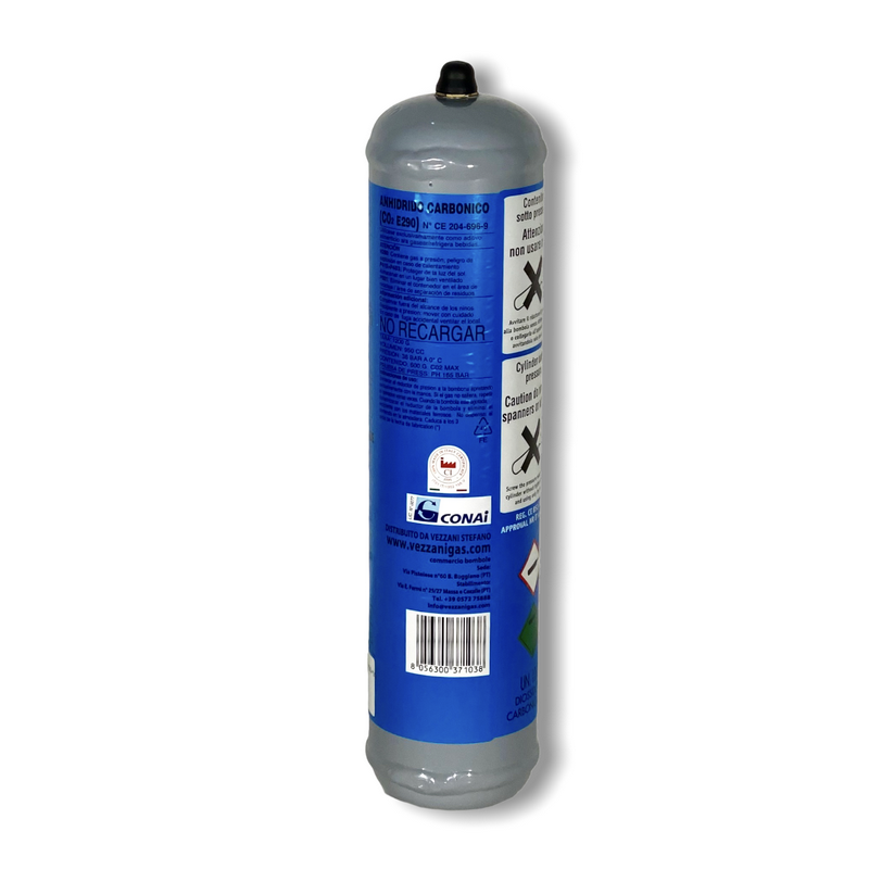 GAS REFRIGERANTE : BOMBOLA MONOUSO CO2 E290 DIOSSIDO DI CARBONIO 600 GR -  GASATORE ACQUA , ACQUARIO - Super Sama Store - Idraulica elettronica e  hobbistica a prezzi imbattibili